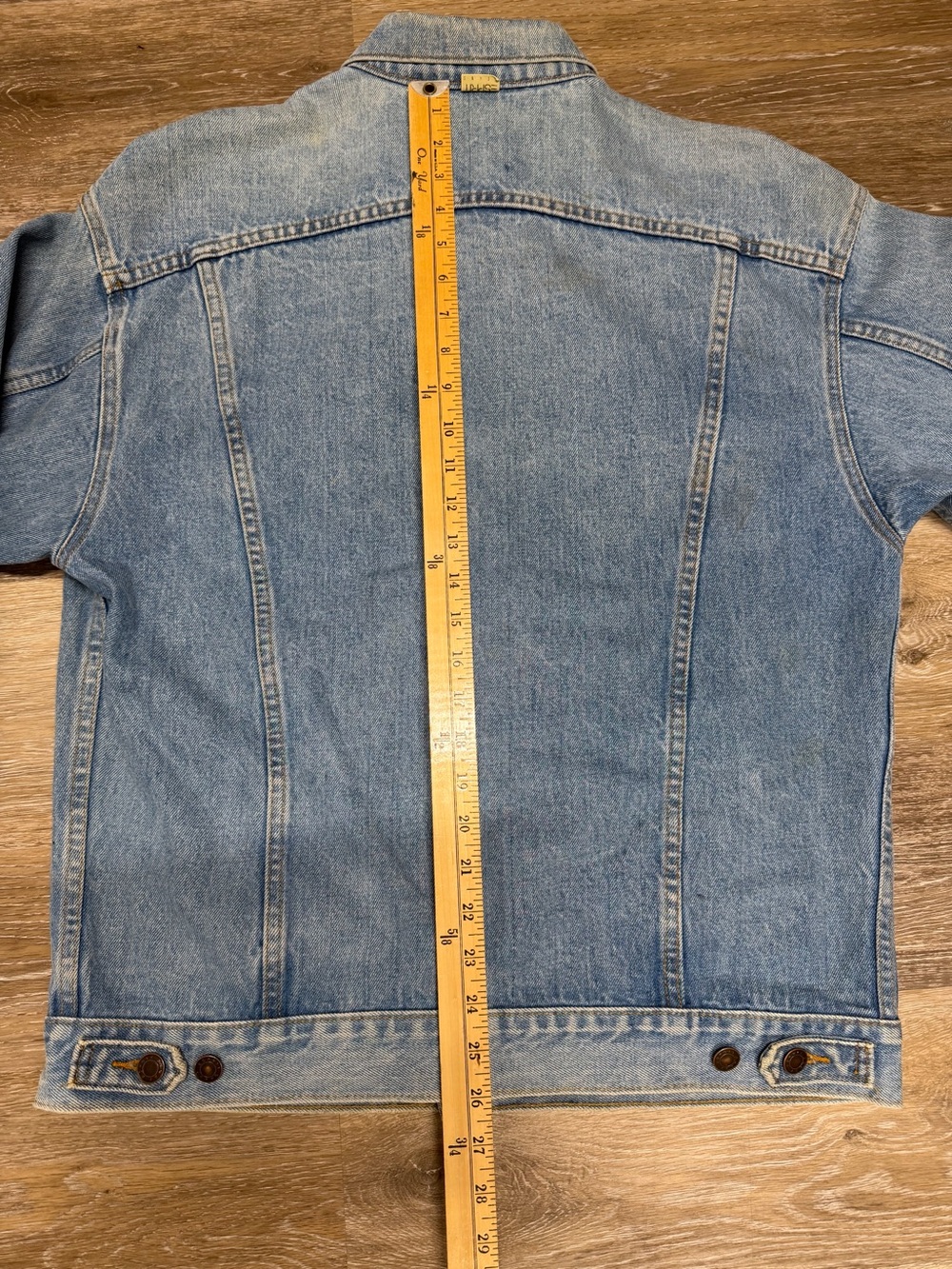 Esprit Vintage 80s/90s Blue Mens Size Medium Trucker Jean Jacket - Picture 13 of 16